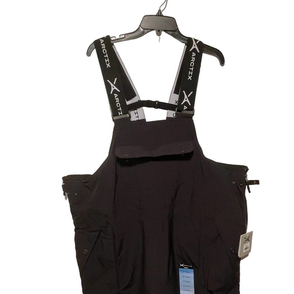 Arctix Men's Eco Friend Corkscrew Bib Overalls, Black, XX-Large/34 Inseam - Picture 2 of 14